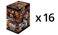 Weiss Schwarz Attack on Titan Booster Box CASE (16 Boxes) - REPRINT